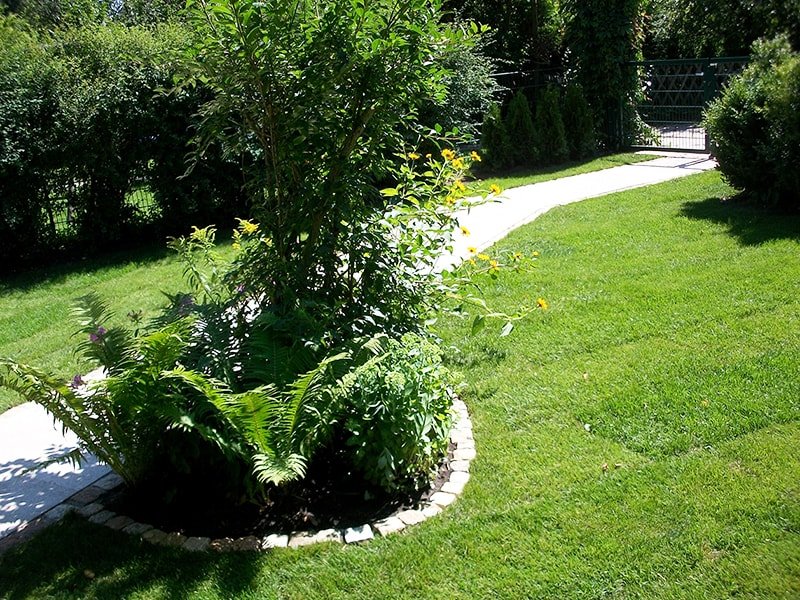 Pflanzeneingassung Natursteine
